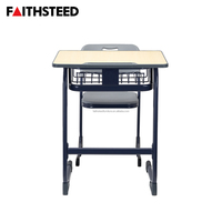 Neue Metall-Schülertisch- und Stuhlkombinationen Klassenzimmer-Sets Schulstühle und -Tische Set Klassenzimmer-Tisch und -Stuhl