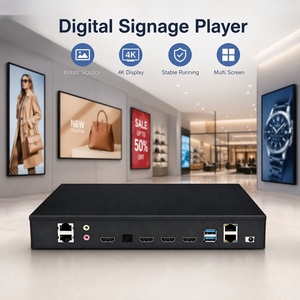 2026 Digital Signage Player 4K HD Video Wall Controller RK3399 3X Output UHD Splicing Advertising Commercial Media <strong>Box</strong> - Product Image 1