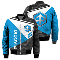 Veste de course de moto d'hiver Vêtements de moto de cyclisme Streetwear imprimé en 3D Veste de baseball pour homme Bomber Jacket