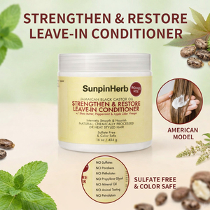 Jamaican Black Castor Oil Strengthen Restore Leave In <b>Conditioner</b> with Shea Butter for Natural and Treated Hair - Product Image 3