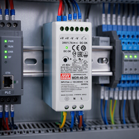 Mean Well MDR-40-5/12/15/24/48 Catu Daya Industri Output Tunggal untuk DIN Rail 5V/12V/15V/24V Din Rail 6A 3.33A 1.7A 0.83A  Smps