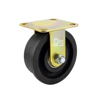 Roda Kastor Rel Besi Cor Kereta Api Warna Hitam Tempa Tugas Berat