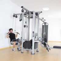 Équipement de fitness multifonctionnel en acier commercial avec machine à cinq stations réglable