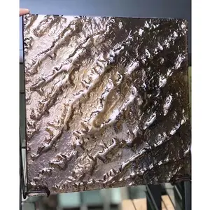 Màu đúc kính đồng Tempered nóng chảy thủy tinh Trung Quốc nhà sản xuất kết cấu trang trí sụt giảm kính phân vùng bức tường