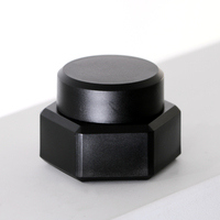 Pot vide en gros noir mat 5g pour colle de construction, petit récipient cosmétique pour eye-liner