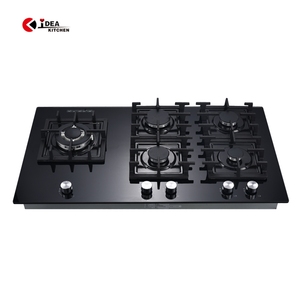 IDEA Design moderne appareil ménager en verre trempé 5 brûleurs gaz et cuisinière à induction électrique - Product Image 6