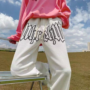 2025 nuovi <span class=keywords><strong>pantaloni</strong></span> <span class=keywords><strong>bianchi</strong></span> di lusso JT Street Fashion Waffle <span class=keywords><strong>in</strong></span> <span class=keywords><strong>maglia</strong></span> schiuma da Jogging <span class=keywords><strong>pantaloni</strong></span> sportivi dritti Waffle Outdoor Casual <span class=keywords><strong>pantaloni</strong></span> da uomo - Product Image 2