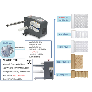 Cấp công nghiệp 30 m/phút tốc độ cao đệm không khí máy 110V/220V túi khí Inflator cho may mặc dệt may bao bì túi thùng carton - Product Image 4