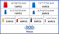 Kit de bouchons coniques en silicone Anken, colorés, électroplaqués, pour couvrir les trous, ensembles de bouchons de protection en caoutchouc, emballage en boîte