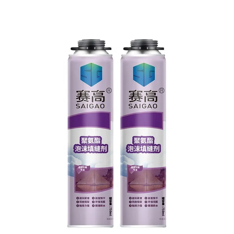 Saigao Groothandel 750Ml Polyurethaanschuim Spray Pu Foam Spray Zelfklevende Fabriek