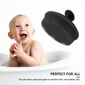 Vendita calda in <span class=keywords><strong>Silicone</strong></span> nero spazzola per il corpo detergente per doccia e <span class=keywords><strong>spugna</strong></span> da <span class=keywords><strong>bagno</strong></span> per esfoliante e rilassante - Product Image 4
