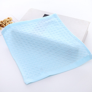 Cotton Checkered <b>Square</b> Baby Towel Quick-Dry Infants And Young Children Home Use 50g Or Less - Product Image 3