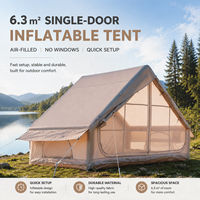 Tente Gonflable Automatique Portable de Haute Qualité en Tissu Oxford Imperméable et PVC pour Voyages en Famille en Plein Air