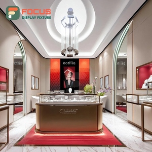 High Visibility Jewelry Shop Display Polished Surface Boutique Space Jewelry Cabinet - Product Image 4