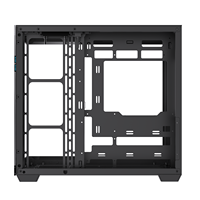 LOVINGCOOL Casing game PC kosong OEM ODM Casing komputer grosir kabinet ATX Panel depan menara Casing Gaming layar Digital