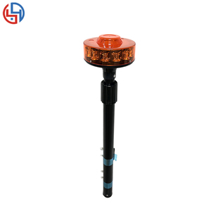 Mât de balise rotatif de moto support de poteau sur mesure led clignotant vert ambre balise flexible en aluminium pour balise - Product Image 1