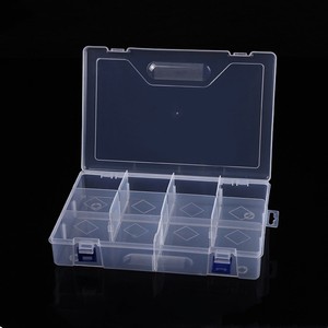 Transparent <b>Plastic</b> Storage <b>Box</b> 10 Compartment Detachable For Jewelry Stationery Tools Cards Building Blocks - Product Image 3