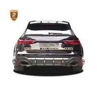 Kit carrosserie en fibre de carbone sèche CSS pour Audi RS6/RS7 2022-2023 : Lame avant, aérations, jupes latérales, diffuseur arrière, spoiler