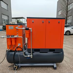 Compressore d'Aria a Vite OEM VSD 15KW 8BAR, Raffreddamento ad Aria, Industriale, Stazionario, Alimentazione AC, Lubrificazione a Olio, Motore, Pompa, Serbatoio d'Aria, Gruppo Compressore - Product Image 2