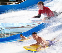 Équipement de parc aquatique pour adultes, simulateur de surf Flow Rider en fibre de verre pour l'extérieur, école et résidence