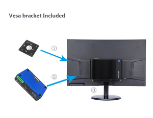 Fanless กล่องขนาดเล็กแบบฝังตัวสำหรับ I3 PC Intel Core RS232แลนคู่/485 <span class=keywords><strong>GPIO</strong></span> Win10/11ลินุกซ์สำหรับตู้ป้ายดิจิตอล8th I5 - Product Image 5