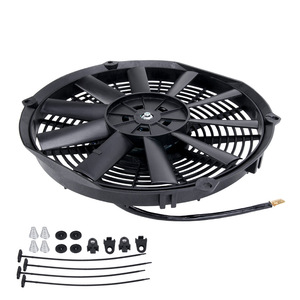 Radiator Fan 12 Inch <b>12V</b> Cooling Fan For Car Radiator Oil <b>Cooler</b> Retrofit Upgrade - Product Image 4