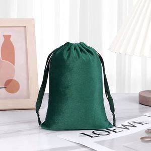 Sacs en velours à cordon pour bijoux et cadeaux, emballage souple de rangement - Product Image 4