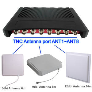 8 портов фиксированный UHF RFID считыватель ZK-RFID408 860-960 мГц R2000 rfid модуль с 12dbi антенна дальнего действия uhf rfid Reader - Product Image 5