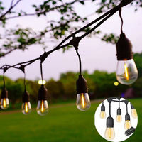 Guirlandes lumineuses LED connectables pour l'extérieur et l'intérieur, étanches, pour fêtes, Noël, mariages, jardins