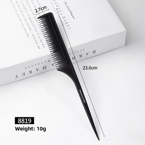 Peine de cola de rata Tony Gai con mango de PP y dientes de nailon, herramienta de peluquería y estilismo de doble uso para salón - Product Image 6