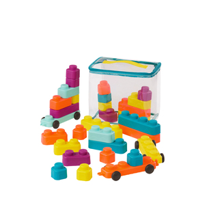 Mattoncini Morbidi per Bambini, Blocchi da Costruzione Morbidi, Giocattolo Educativo Montessori, Giochi di Impilamento <span class=keywords><strong>Infantino</strong></span> Super Morbidi, Primi Blocchi da Costruzione - Product Image 6