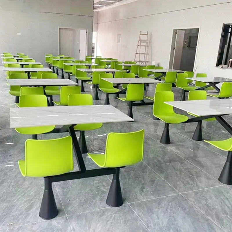 Furnitur Restoran mewah ringan komersil furnitur sekolah logam kustom murah meja makan dan kursi