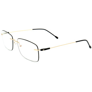 Kính mắt cận thị gọng titan không viền cao cấp, tròng kính chống ánh sáng xanh 1.61, có độ - Product Image 6