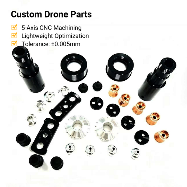 DIY FPV Drone Full Set Parts with Stainless Steel CNC Machining & Wire EDM for Building FPV Racing Drones