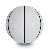 2025 gros logo personnalisé taille 7 usine personnalisé PU matériel personnalisé entraînement personnalisé ballon de basket-ball blanc