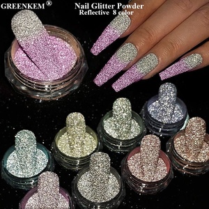 Yeni renk değişen ruh hali tırnak Glitter yansıtıcı toz termal tırnak toz toz süslemeleri jel lehçe toz parlak tırnak tozu - Product Image 1