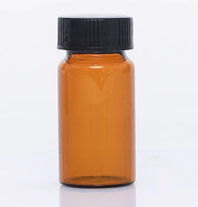 ขวดแก้วสีเหลืองอำพันพร้อมฝาเกลียวสีดำ5มล. 10มล. 15มล. 20มล. 30มล. 50มล. - Product Image 5