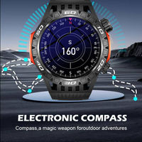 Jam Tangan Pintar Fitness Tracker HT22 dengan CE FCC ANATEL, Mode Olahraga Ganda, Senter Luar Ruangan, Kompas, Panggilan SOS, Bluetooth