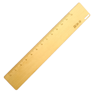 High-end <b>Gift</b> Luxury Advertising Business <b>Gifts</b> Customized Brushed Etching Metal Brass <b>Bookmark</b> Ruler - Product Image 1
