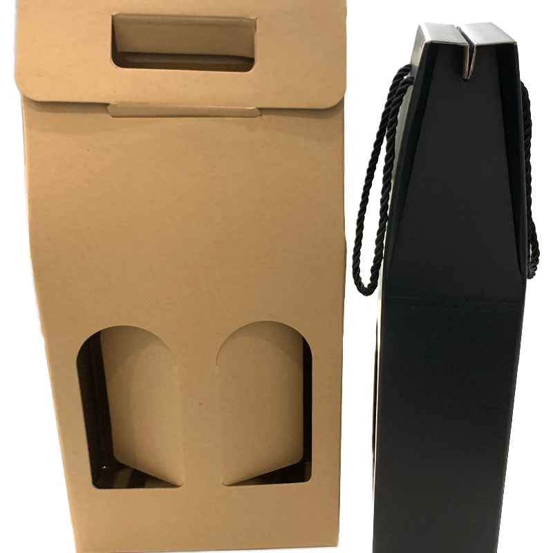 gift box kraft with clear window