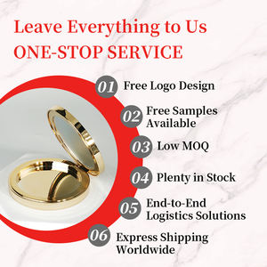 Confezione Cosmetica di Lusso Personalizzata, Astuccio Rotondo Magnetico per Cipria Compatta con Specchio, 2.5g 6g - Product Image 4