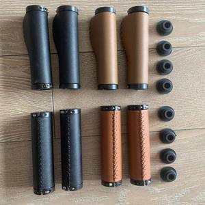 Poignées de guidon de vélo 22,2 mm en cuir PU cousues à la main, normales, imperméables, pour VTT - Product Image 2