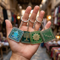 Porte-clés en métal émaillé personnalisés pour souvenirs de festivals et de vacances du Moyen-Orient, 96e Jour National 2026, vente en gros