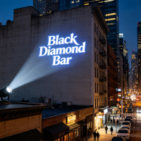 Projecteur LED Gobo HD haute luminosité pour extérieur IP67, projection de logo personnalisé, éclairage publicitaire pour sol, magasin, enseigne murale