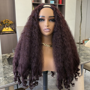 Ombre <strong>V</strong> <strong>Part</strong> Afro <strong>Wig</strong> High-Temperature Heat Resistant Fiber Synthetic Hair High Quality Glueless <strong>Wigs</strong> - Product Image 5