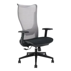 Foshan mobilya üreticisi toptan döner ev ofis için yüksek file sırtlı ofis koltuğu silindir ofis koltuğu ceo'su sandalye
