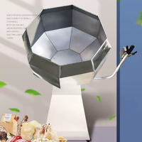 Machine d'enrobage octogonale, mélangeur en acier inoxydable pour la marinade de viande et la transformation de snacks