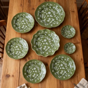 Porcelain Restaurant Round Dinner <b>Plate</b> Glazed Stoneware Steak <b>Plates</b> <b>Ceramic</b> Dinnerware Sets - Product Image 3