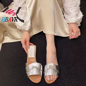 Sandalias Planas de Verano 2025 con Punta Abierta para Mujer, Tallas Grandes, Cómodas, Antideslizantes, Transpirables para la Playa - Product Image 5
