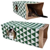 Tunnel pour chat pliable, portable, imperméable, durable, écologique, en feutre polyester, jouet créatif pour chaton